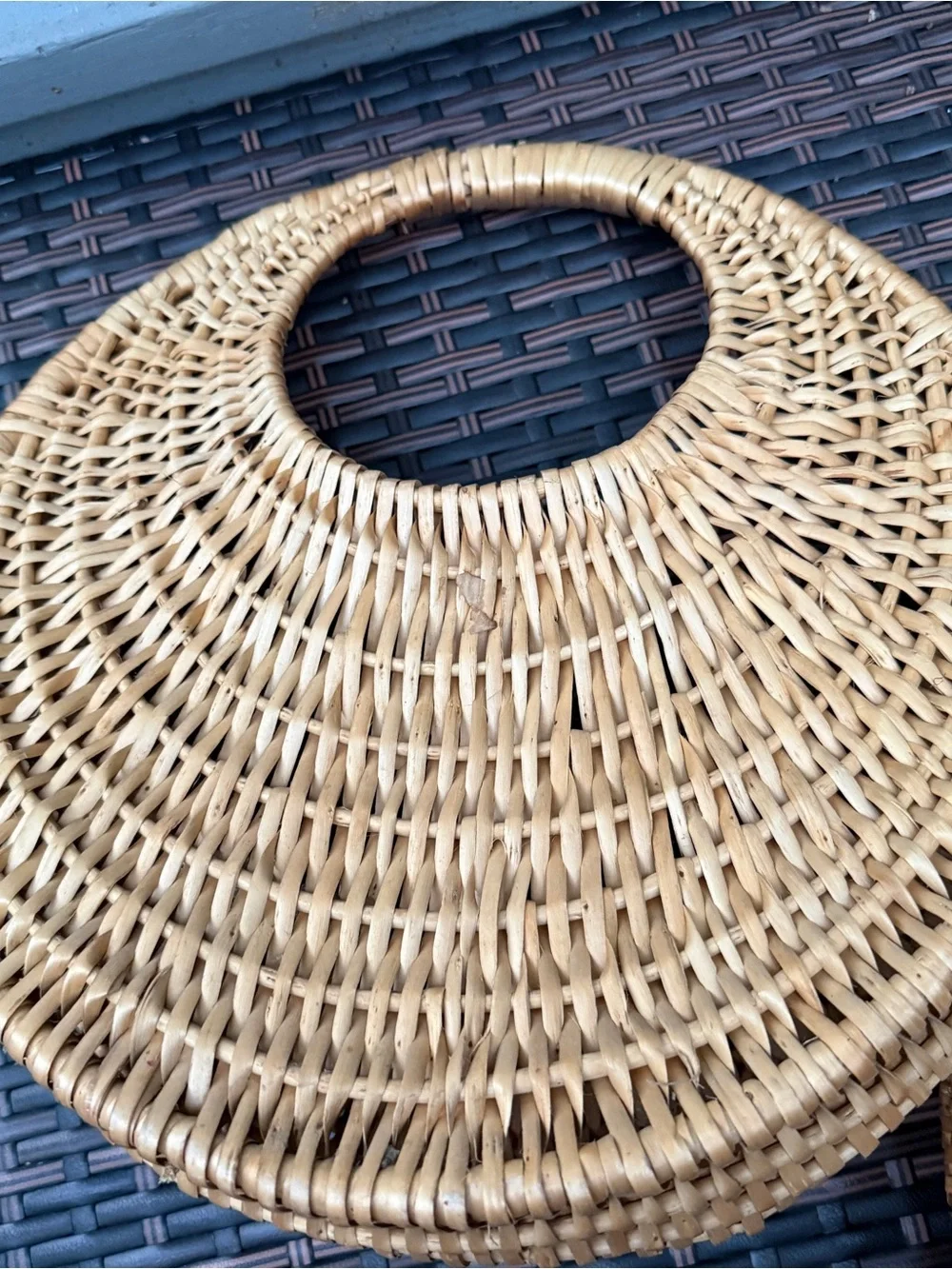 Vintage natural woven